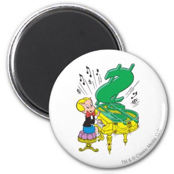 Richie Rich Playing Piano - Color Magnet by richierich at Zazzle
