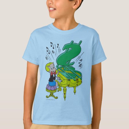 Richie Rich Playing Piano - Color T-shirt