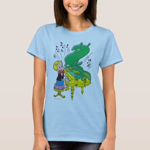 Richie Rich Playing Piano _ Color T_Shirt