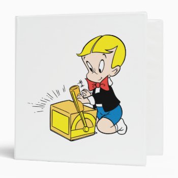 Richie Rich Playing With Toy - Color Binder by richierich at Zazzle