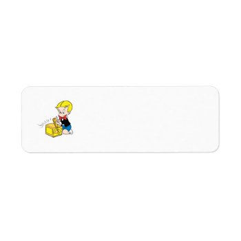 Richie Rich Playing With Toy - Color Label by richierich at Zazzle