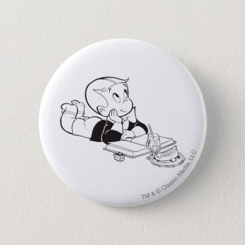 Richie Rich Studying - B&w Button by richierich at Zazzle