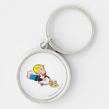 Richie Rich Studying - Color Keychain by richierich at Zazzle