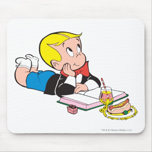 Richie Rich Studying _ Color Mouse Pad