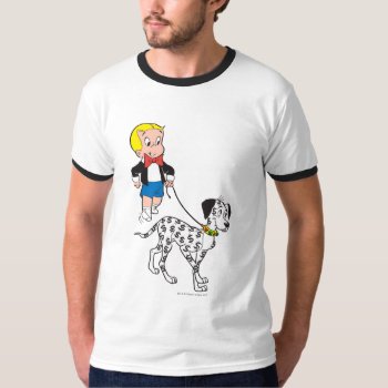 Richie Rich Walks Dollar The Dog - Color T-shirt by richierich at Zazzle