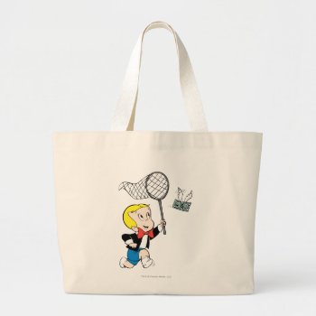 Richie Rich With Net - Color Large Tote Bag by richierich at Zazzle