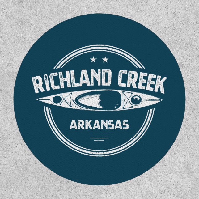 Richland Creek Arkansas Kayaking Patch (Front)