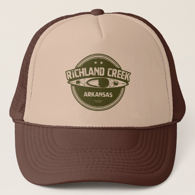 Richland Creek Arkansas Kayaking Trucker Hat (Front)