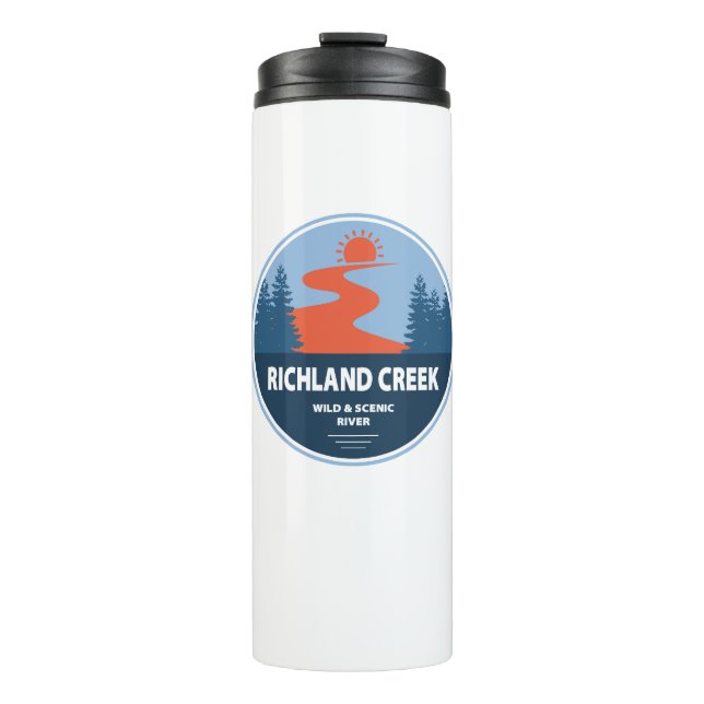 Richland Creek Arkansas Wild And Scenic River Thermal Tumbler (Front)