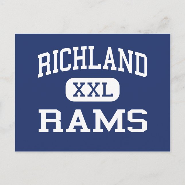 Richland - Rams - High - Johnstown Pennsylvania Postcard (Front)