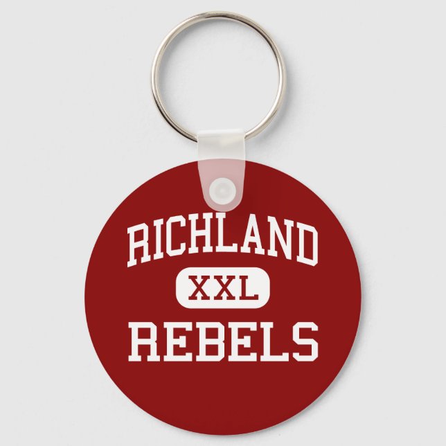 Richland - Rebels - High School - Essex Missouri Keychain (Front)