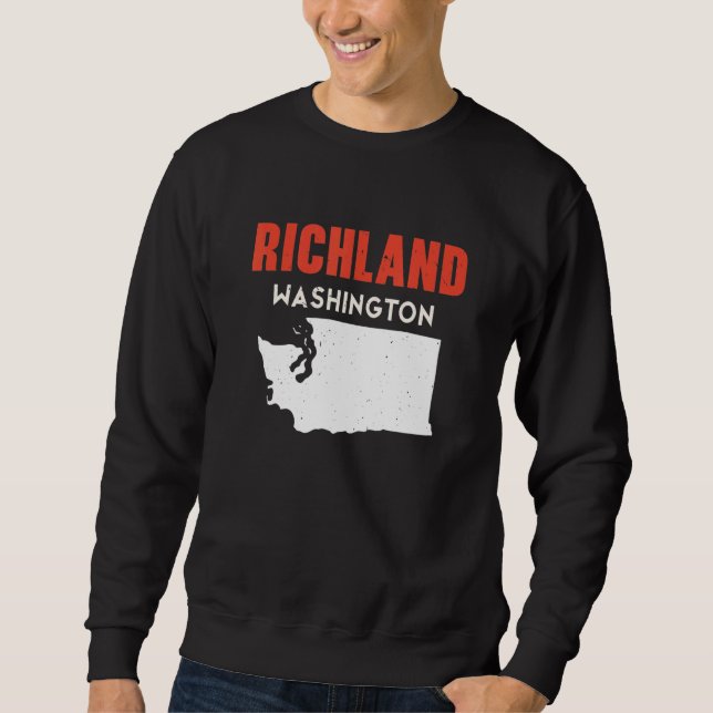 Richland Washington USA State America Travel Washi Sweatshirt (Front)