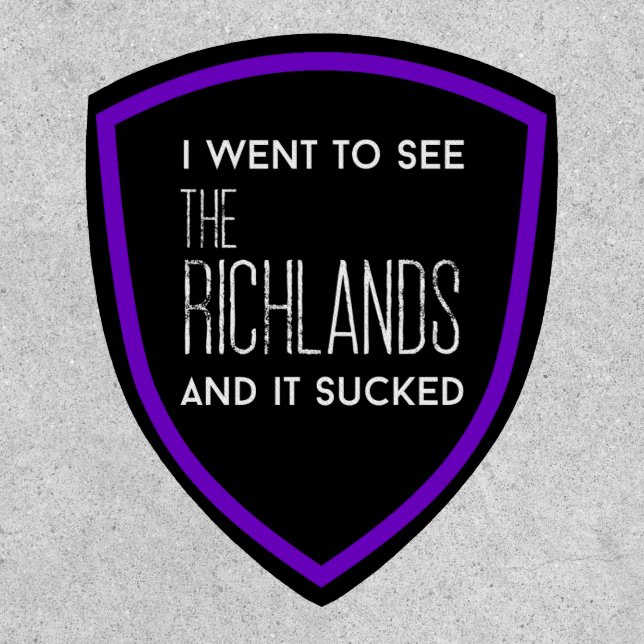 Richlands Purple Border Patch (Front)