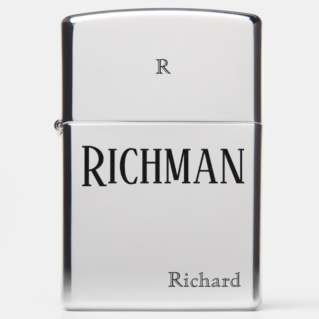 RICHMAN Richard – Premium Custom Lighter (Front)