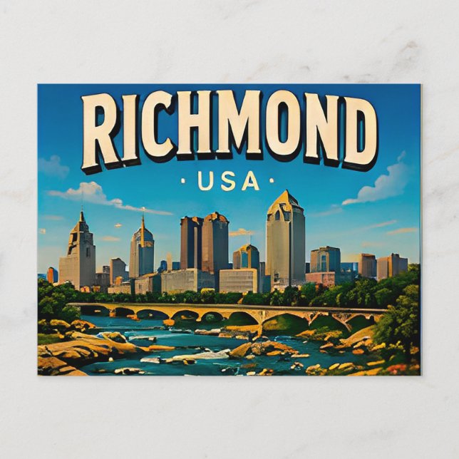 Richmond Capitol Square Travel Keepsake Postcard (Front)