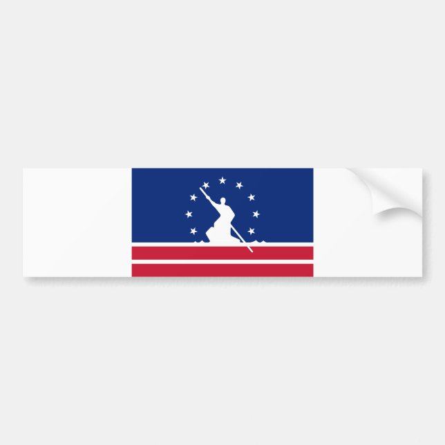 Richmond city flag united state america Virginia Bumper Sticker (Front)