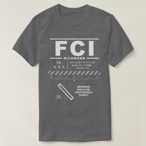 Richmond Executive Airport FCI T_Shirt