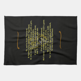 Richmond Football Club Theme Song on Tea Towel