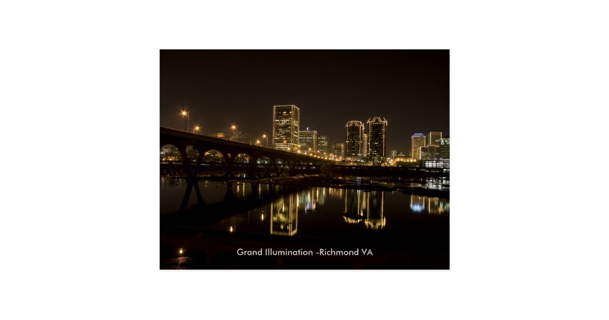 Richmond Grand illumination, . Postcard