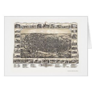 Richmond, IN Panoramic Map - 1884