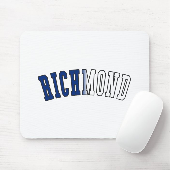 Richmond in Virginia State Flag Colors Mousepad