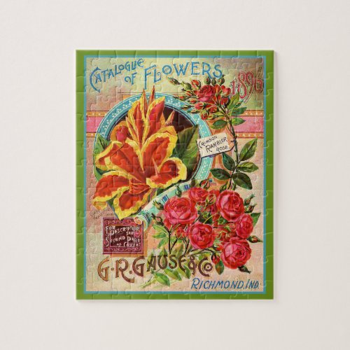 Richmond Indiana Vintage Flower Catalog Puzzle
