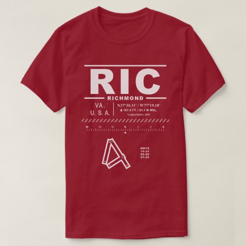Richmond International Airport RIC T_Shirt
