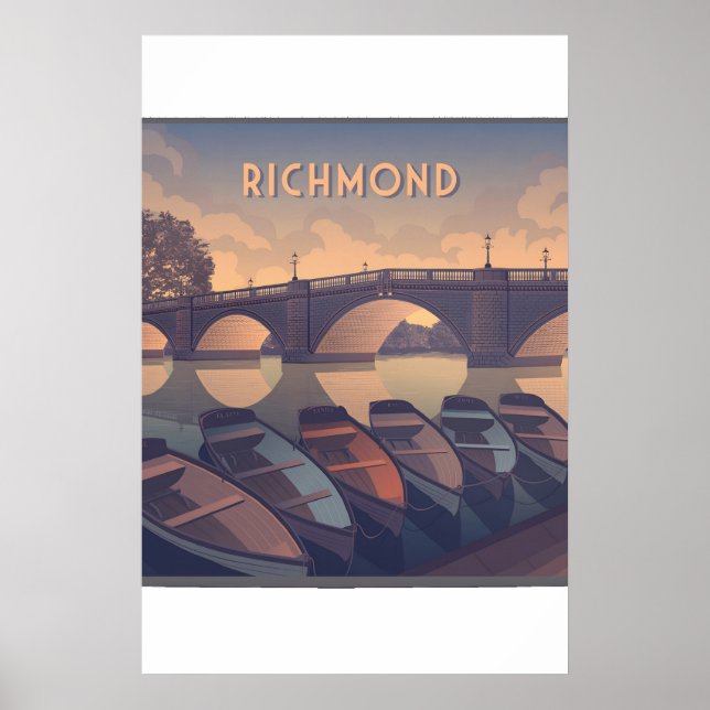 Richmond London Travel Poster (Front)