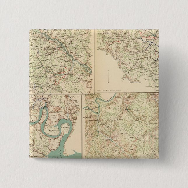 Richmond, Petersburg, Five Forks Button (Front)