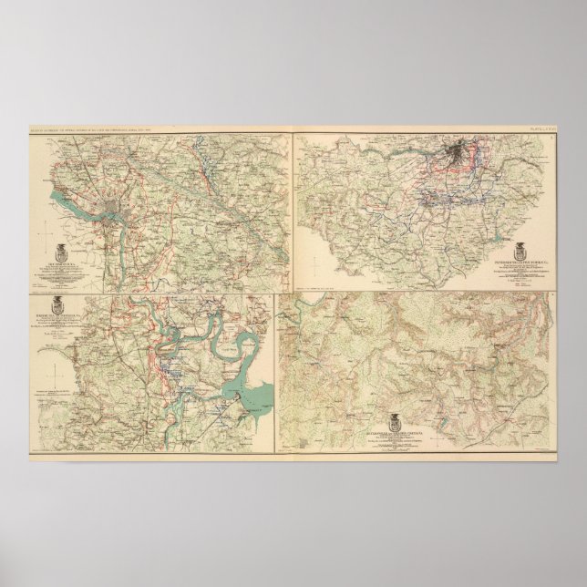 Richmond, Petersburg, Five Forks Poster (Front)