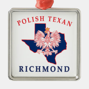 Richmond Polish Texan Metal Ornament