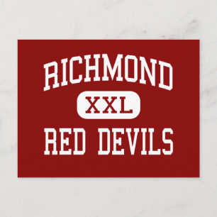 Richmond - Red Devils - High - Richmond Indiana Postcard
