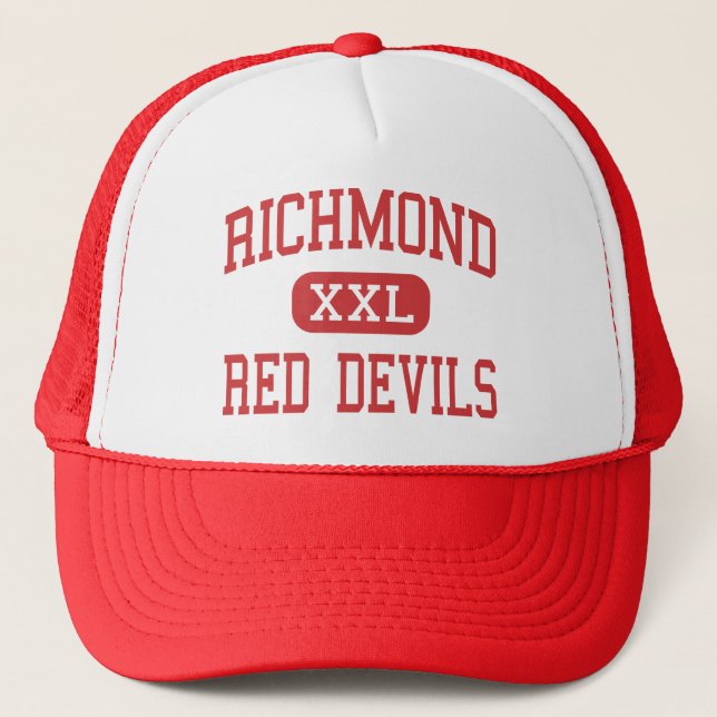 Richmond - Red Devils - High - Richmond Indiana Trucker Hat (Front)