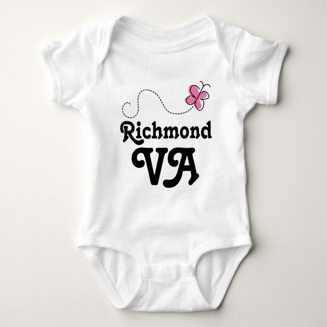 Richmond VA Gift Baby Bodysuit (Front)