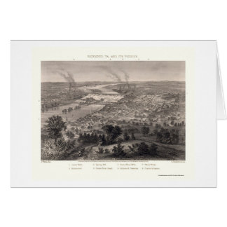 Richmond, VA Panoramic Map - 1863 Cards