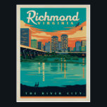 Richmond, VA Postcard<br><div class="desc">Anderson Design Group is an award-winning illustration and design firm in Nashville, Tennessee. Founder Joel Anderson directs a team of talented artists to create original poster art that looks like classic vintage advertising prints from the 1920s to the 1960s.</div>