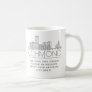 Richmond, VA Stylized Skyline | Custom Slogan  Coffee Mug