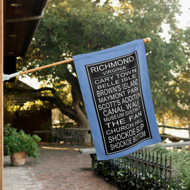 Richmond Virginia Bus Roll  House Flag (In SItu)