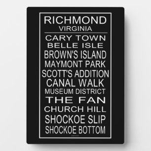 Richmond Virginia Bus Roll  Plaque