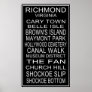Richmond Virginia Bus roll Poster