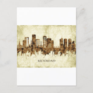 Richmond Virginia Cityscape Invitation Postcard
