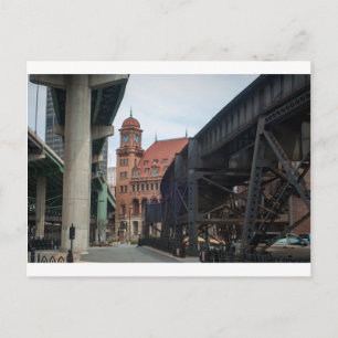 richmond virginia historic downtown near railroad postcard