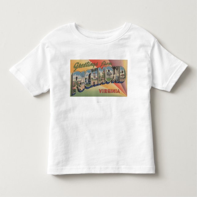 Richmond, Virginia - Large Letter Scenes Toddler T-shirt (Front)