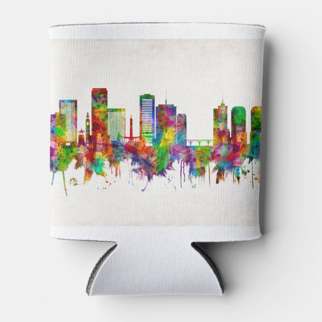 Richmond Virginia Skyline Can Cooler (Front)