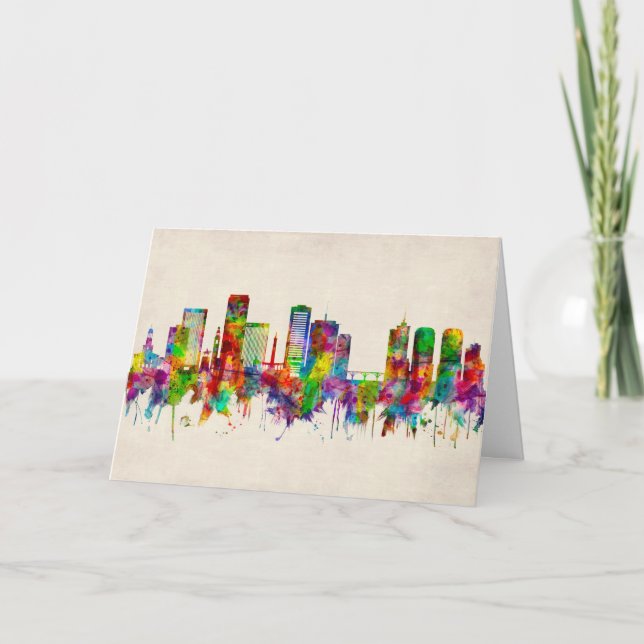 Richmond Virginia Skyline Holiday Card (Front)