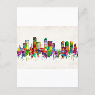 Richmond Virginia Skyline Invitation Postcard