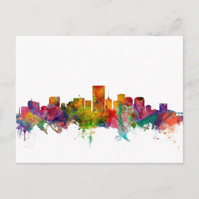 Richmond Virginia Skyline Postcard (Front)