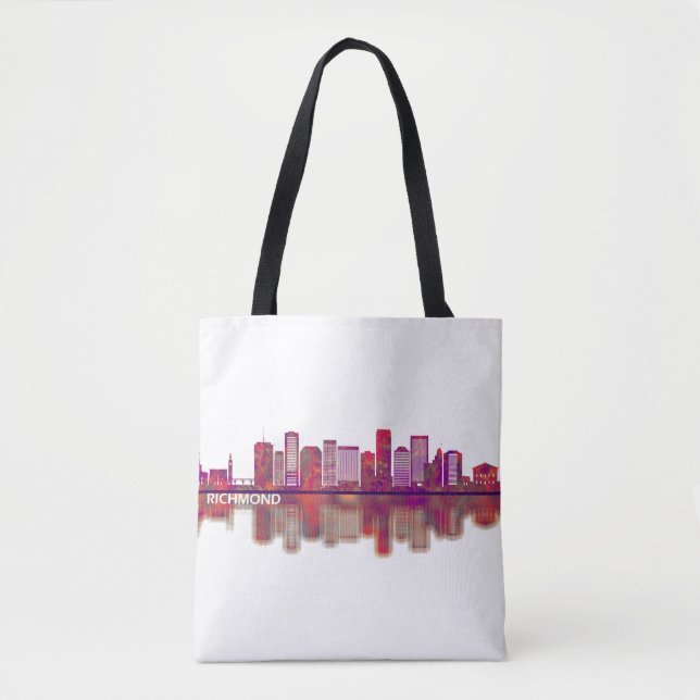 Richmond Virginia Skyline Tote Bag (Front)