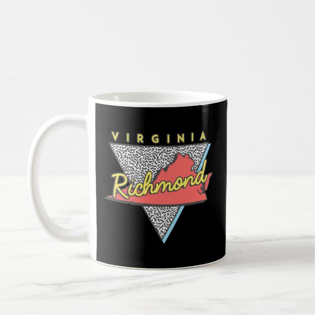 Richmond Virginia Triangle Va City Coffee Mug (Left)