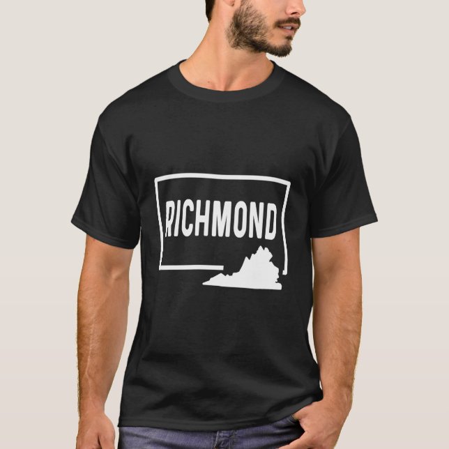 Richmond Virginia Va - Home Hometown Vacation Trav T-Shirt (Front)